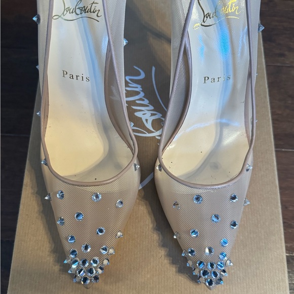 Christian Louboutin Degra 2019 100 Rete/Nappa/SP Pumps-41 - Picture 4 of 15